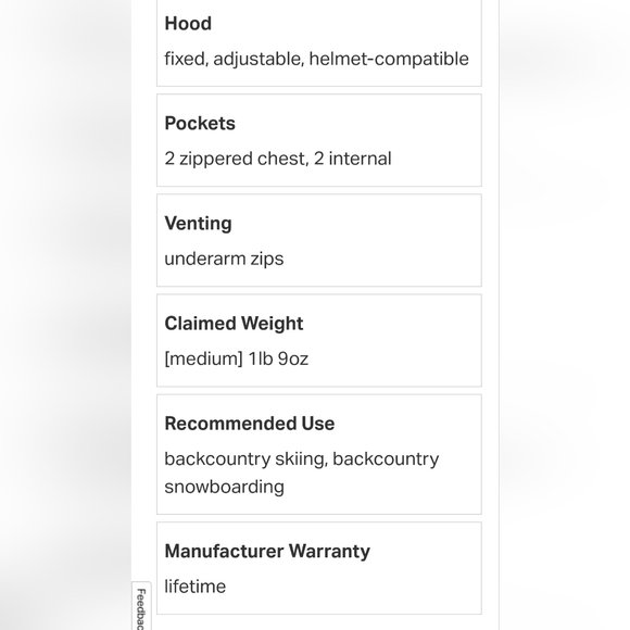 Backcountry Hayden Gortex Infinium Coat - Picture 15 of 16